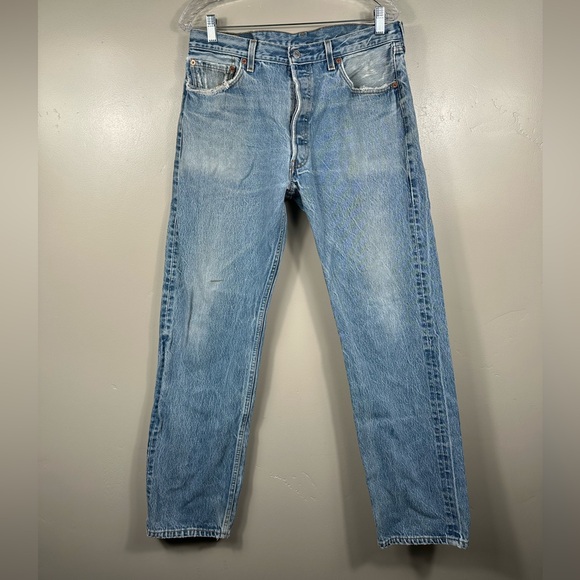 Levi's Other - Vintage 90’s Levi’s 501xx Denim Blue Jeans Made in USA Size 32x32